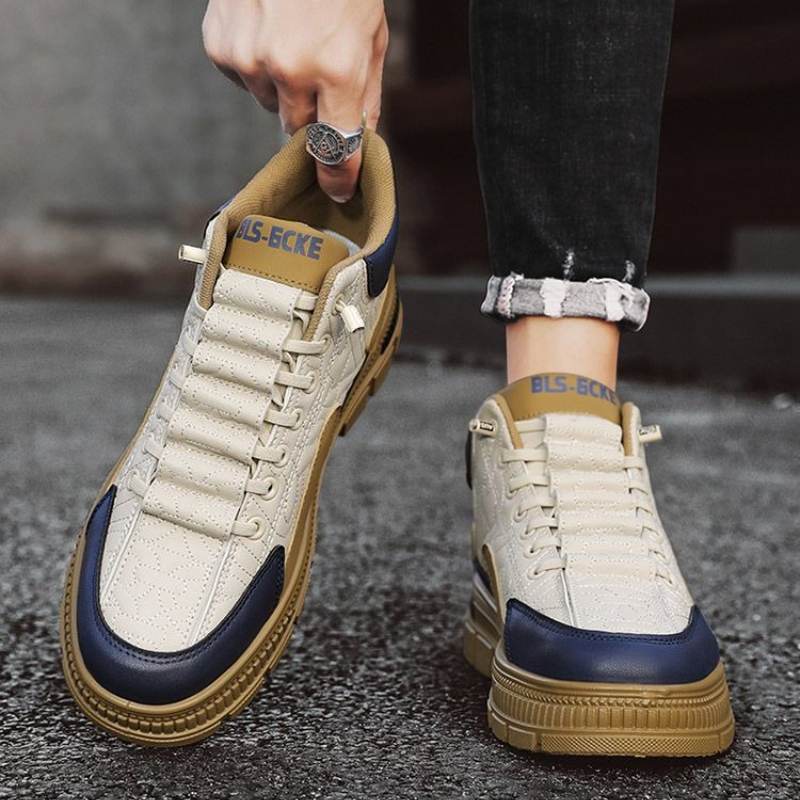 Vintage Fashion Designers - Slip-On Platform Men's Boots Spring Autumn