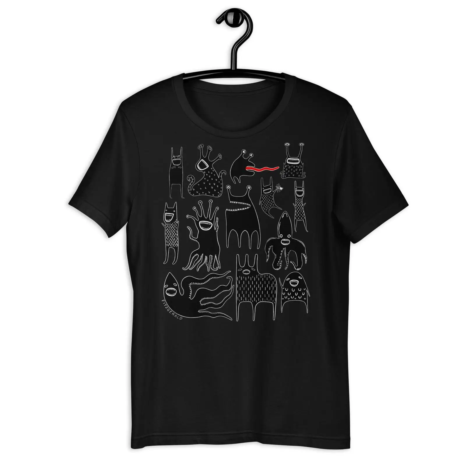 Kawaii Goth Monster T Shirt Qu - Quirky Vintage Fashion review and price