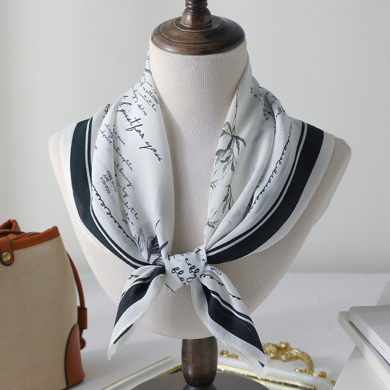 100% Mulberry Silk Scarf 65x65 - Vintage Fashion Journal review and price