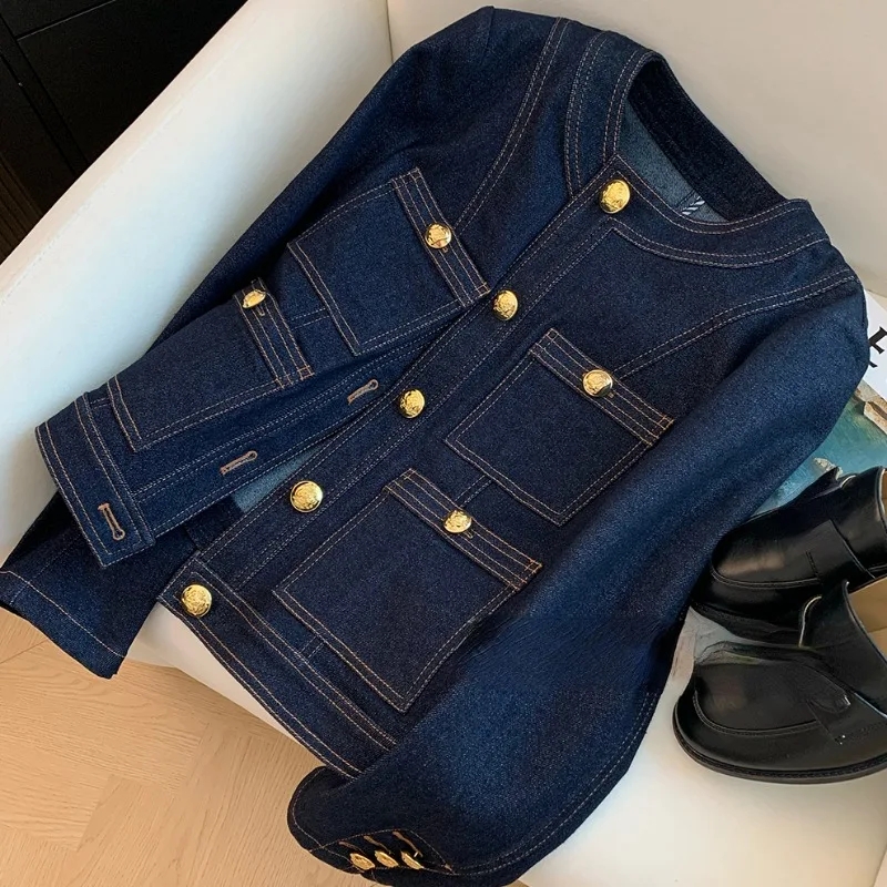 Korea Style Casual Denim Coat  - Vintage Fashion Korea review and price