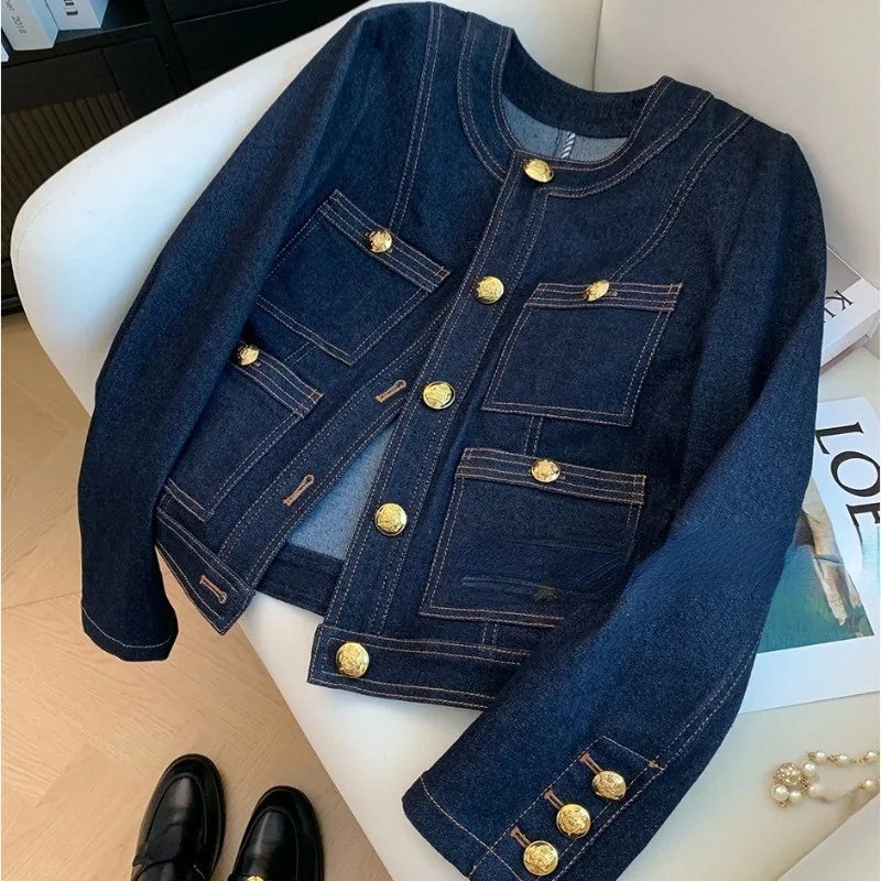 Korea Style Casual Denim Coat  - Vintage Fashion Korea review and price