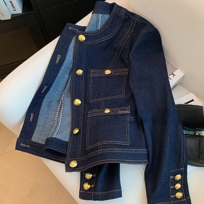Korea Style Casual Denim Coat  - Vintage Fashion Korea review and price