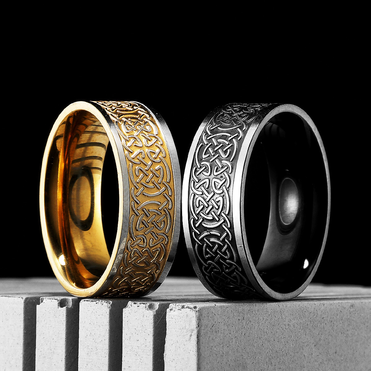 Viking Celtic Knot Men Rings S - Vintage Fashion Newtown review and price