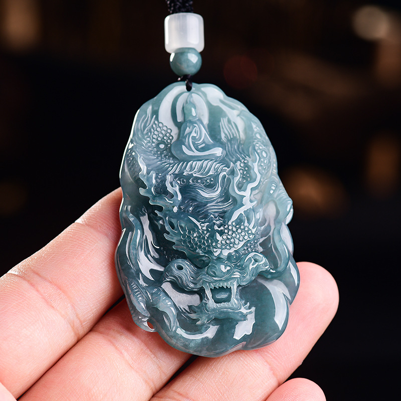 Natural Burmese Jadeite Dragon - Vintage Fashion Designers review and price