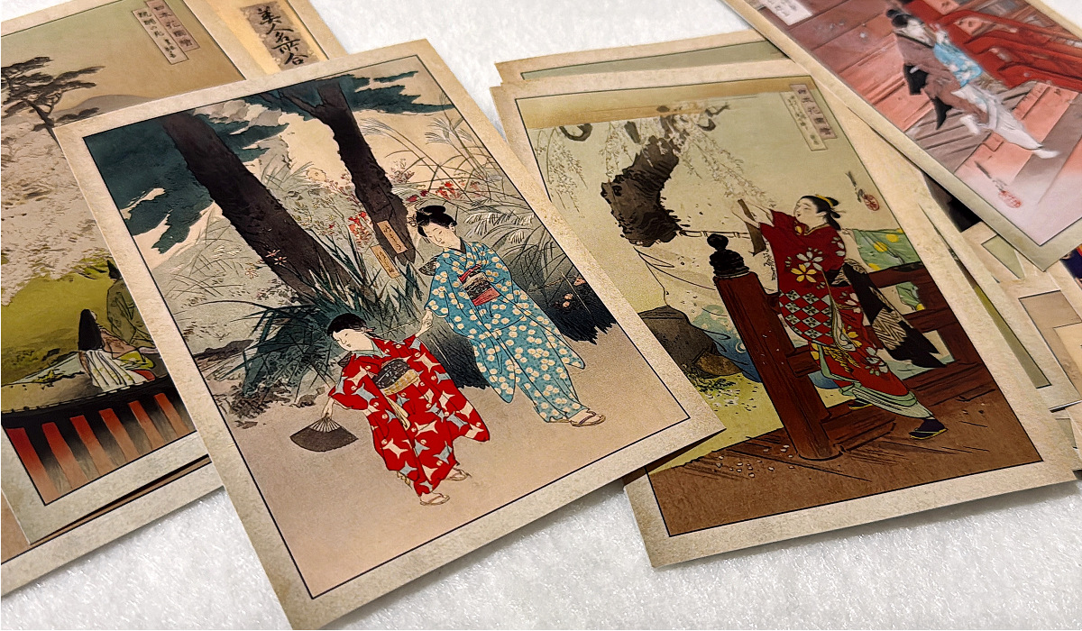 30Pcs Ogata Gekko Painting Pho - Vintage Fashion Journal review and price