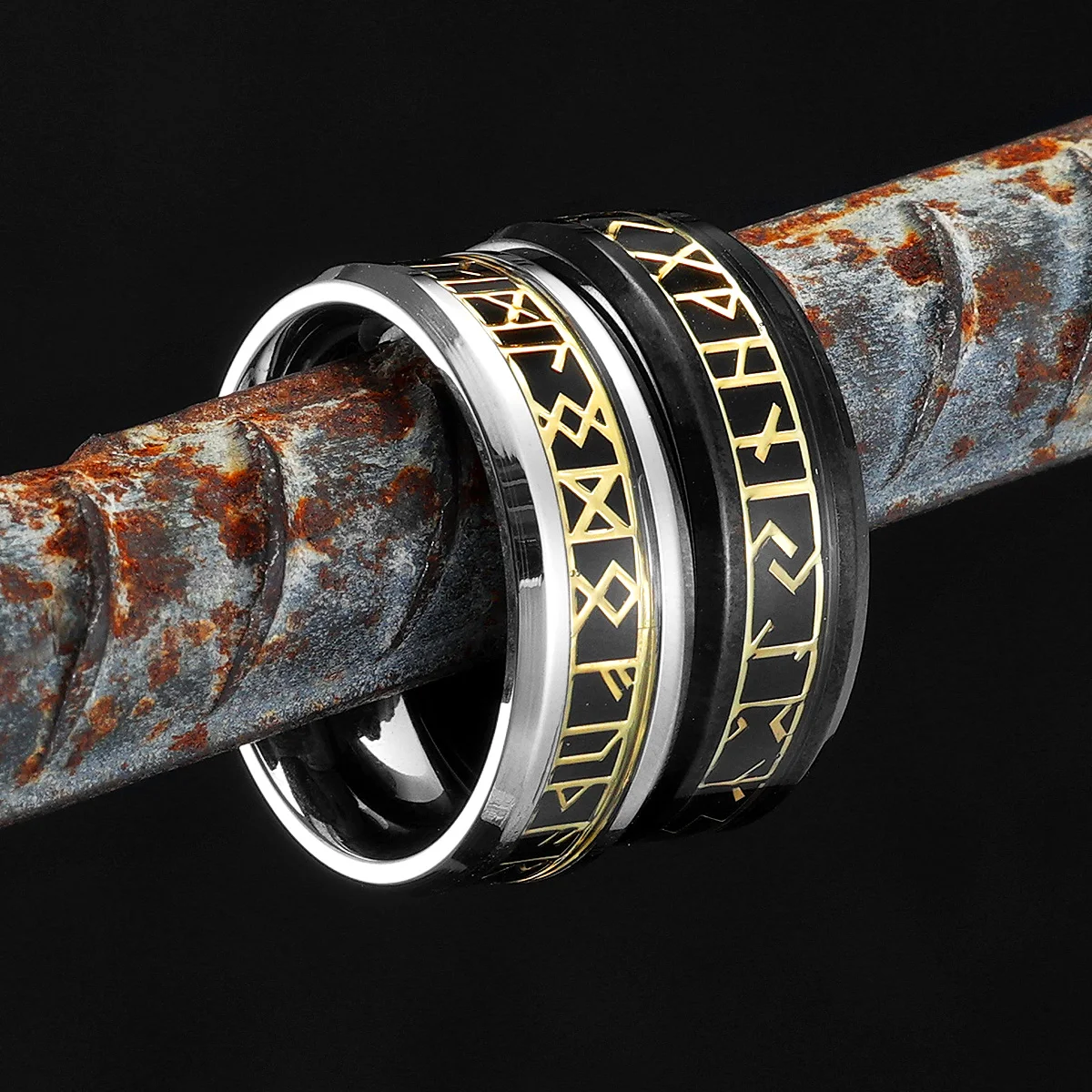Viking Elder Futhark Rune Band - Vintage Fashion Newtown review and price