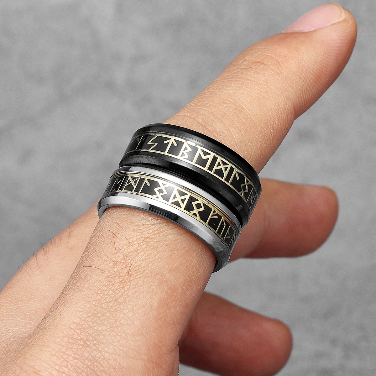 Viking Elder Futhark Rune Band - Vintage Fashion Newtown review and price