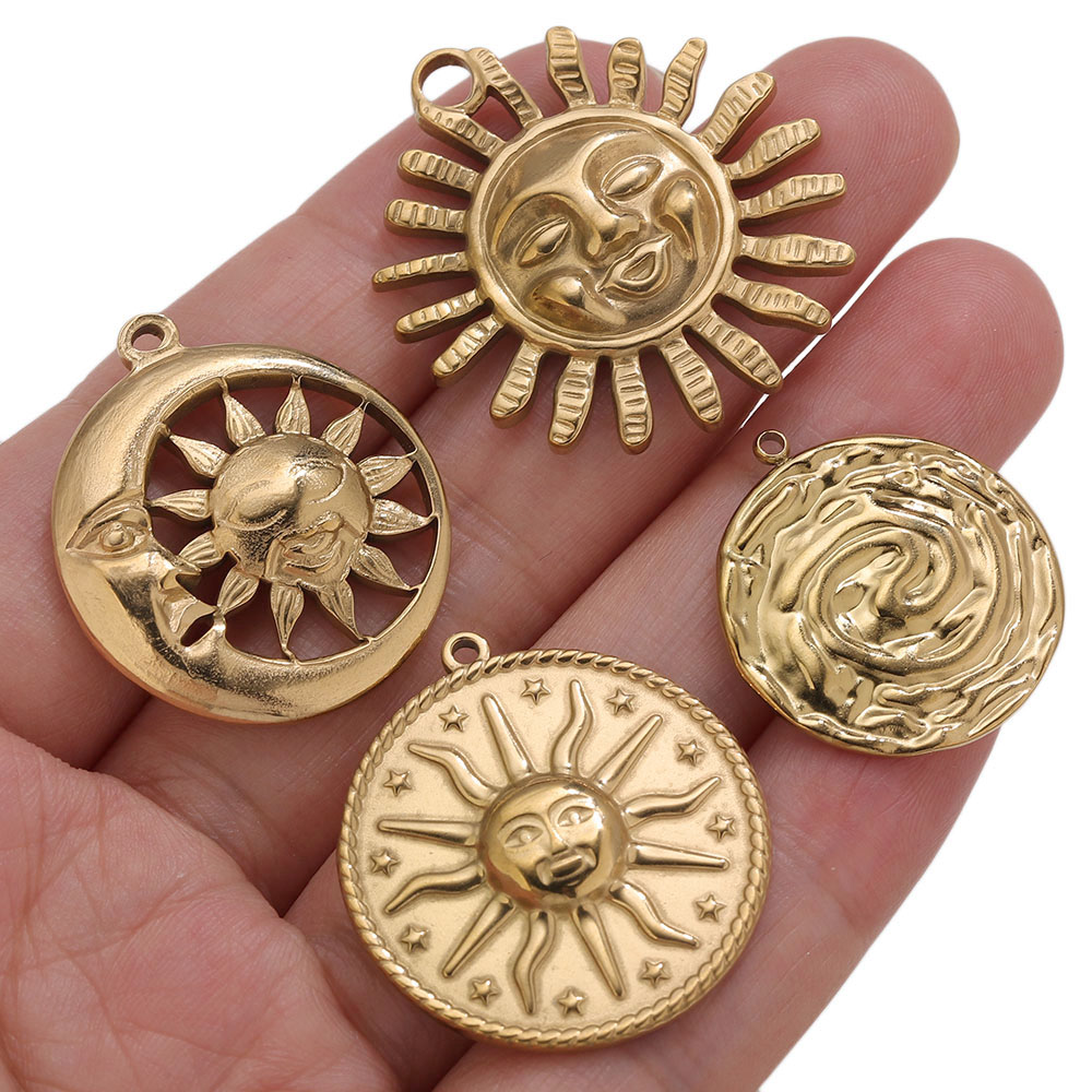 5pcs PVD Gold Charms Stainless - Vintage Fashion Nova review and price