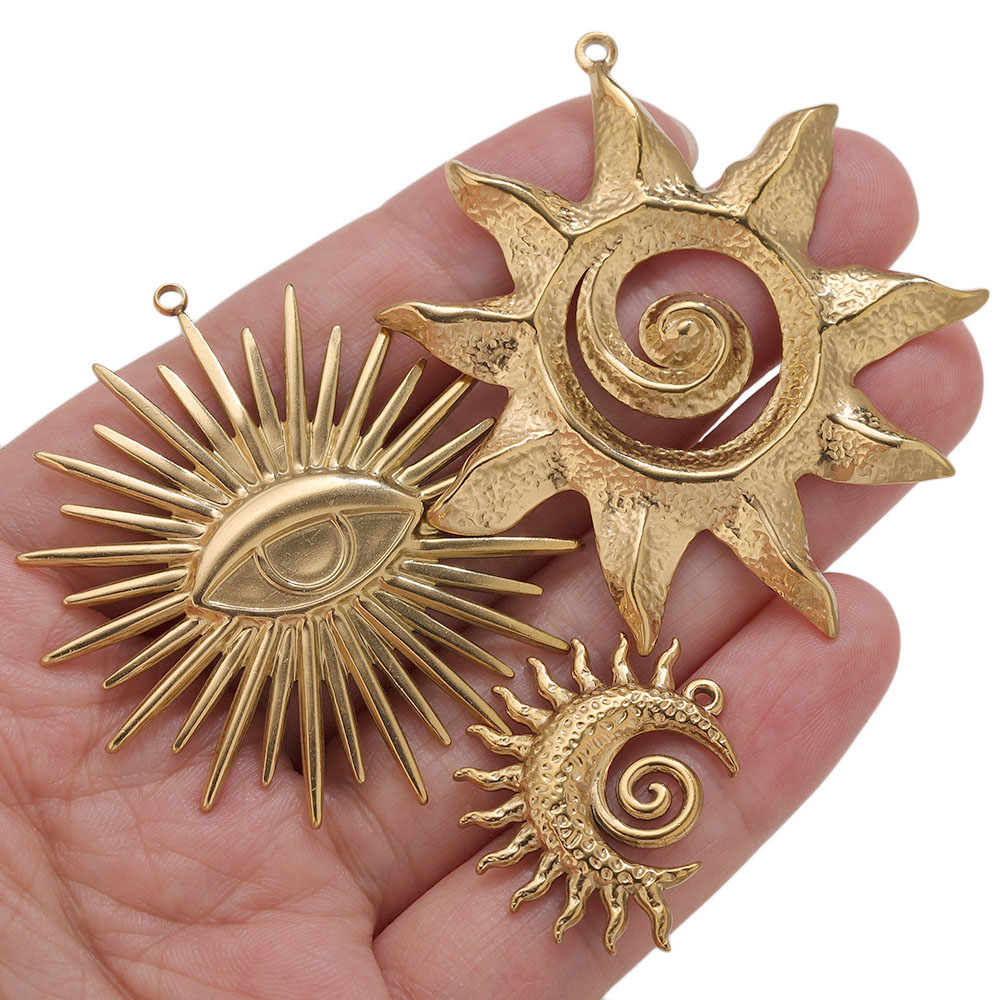 5pcs PVD Gold Charms Stainless - Vintage Fashion Nova review and price