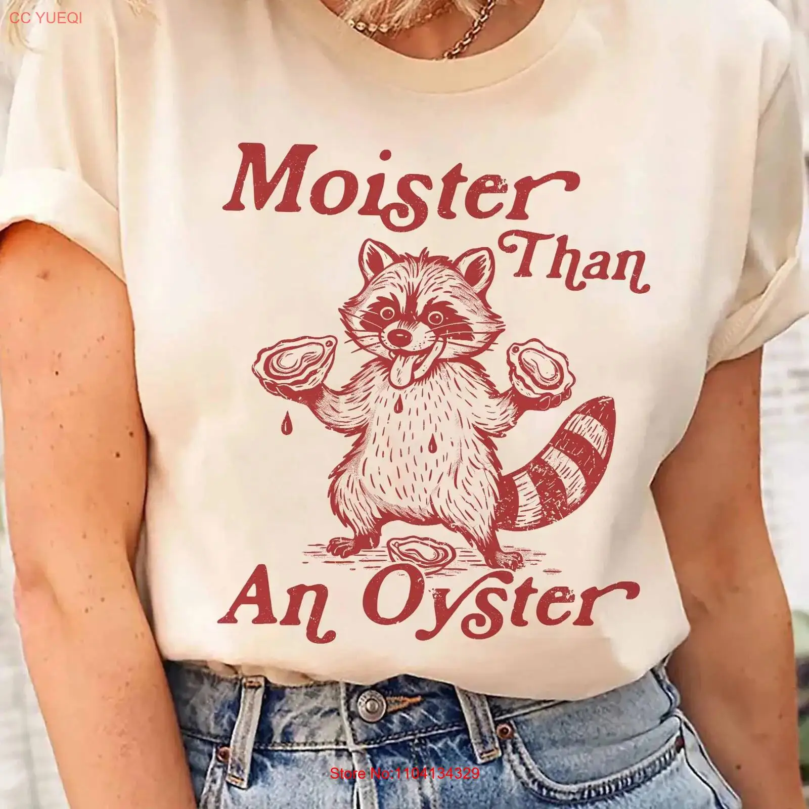 Moister Than An Oyster T Shirt - Quirky Vintage Fashion review and price