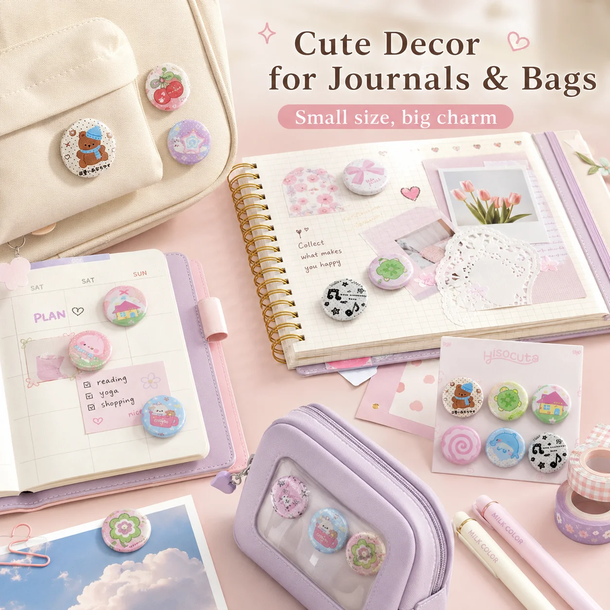 Student Clover 25mm Mini Pin B - Vintage Fashion Journal review and price
