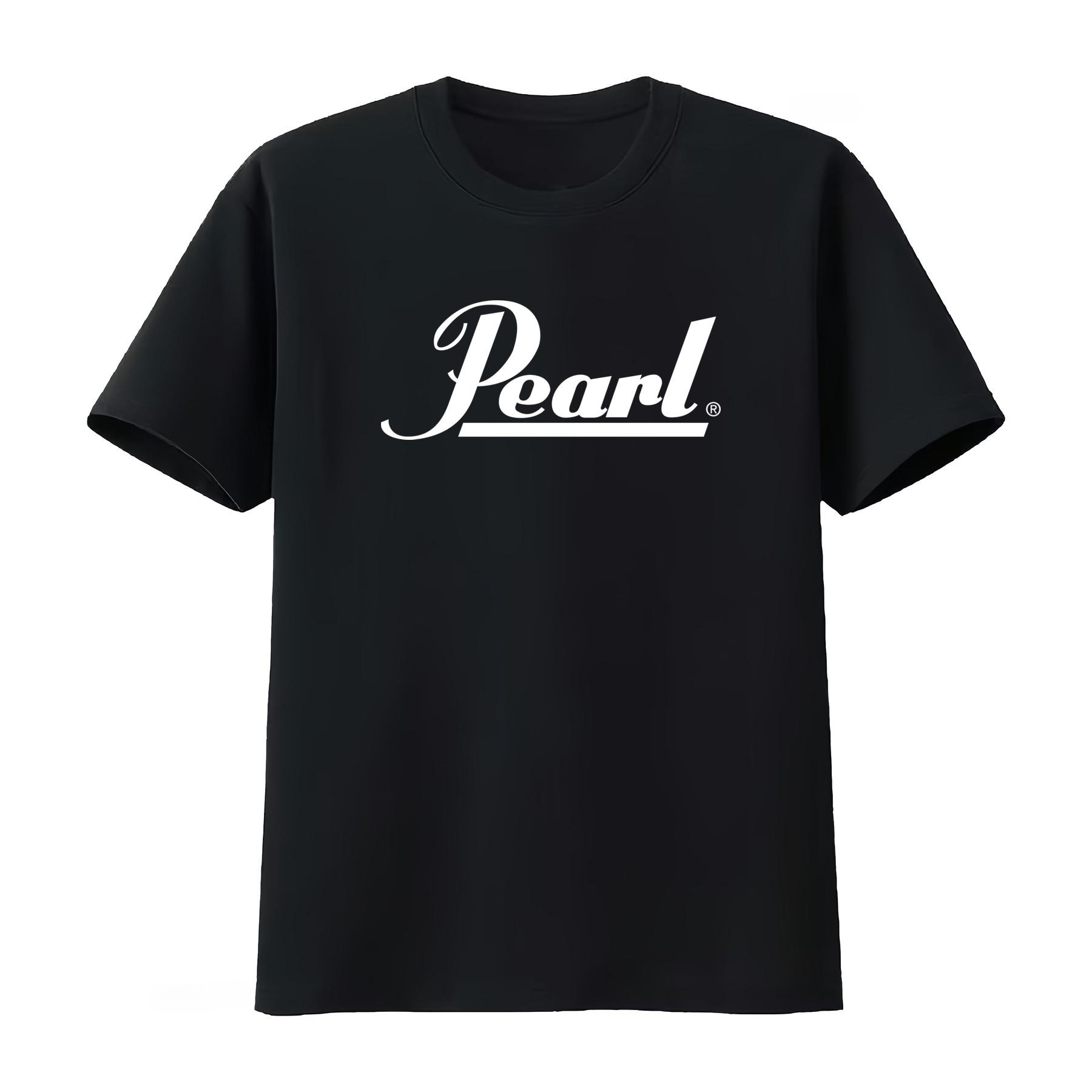 Pearl Drums Logo T Shirt Black - Vintage Fashion Icons review and price