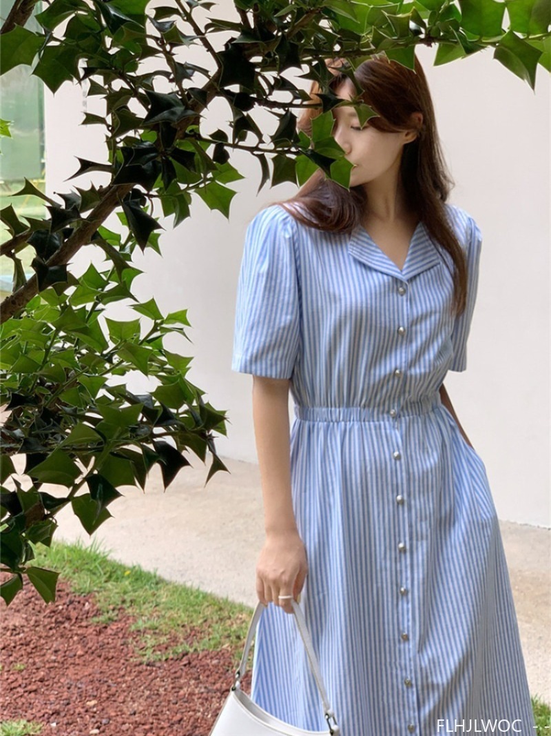 Cotton Linen Feminine Vestidos - Vintage Fashion Korea review and price