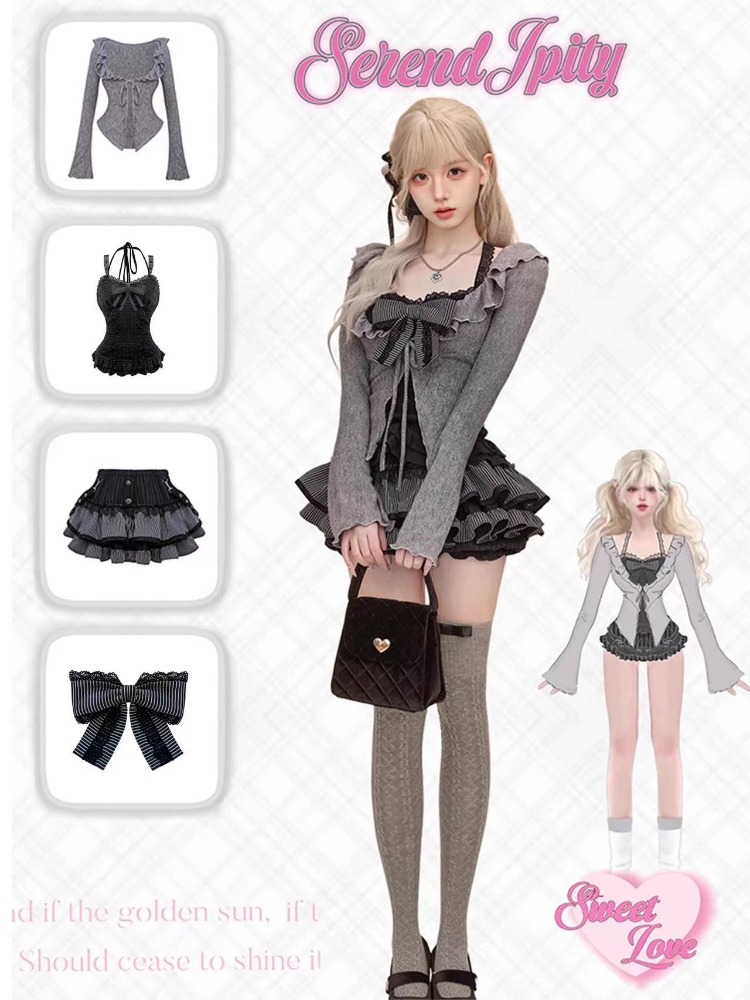 Gothic Y2k Vintage Preppy Styl - Vintage Fashion Pieces review and price