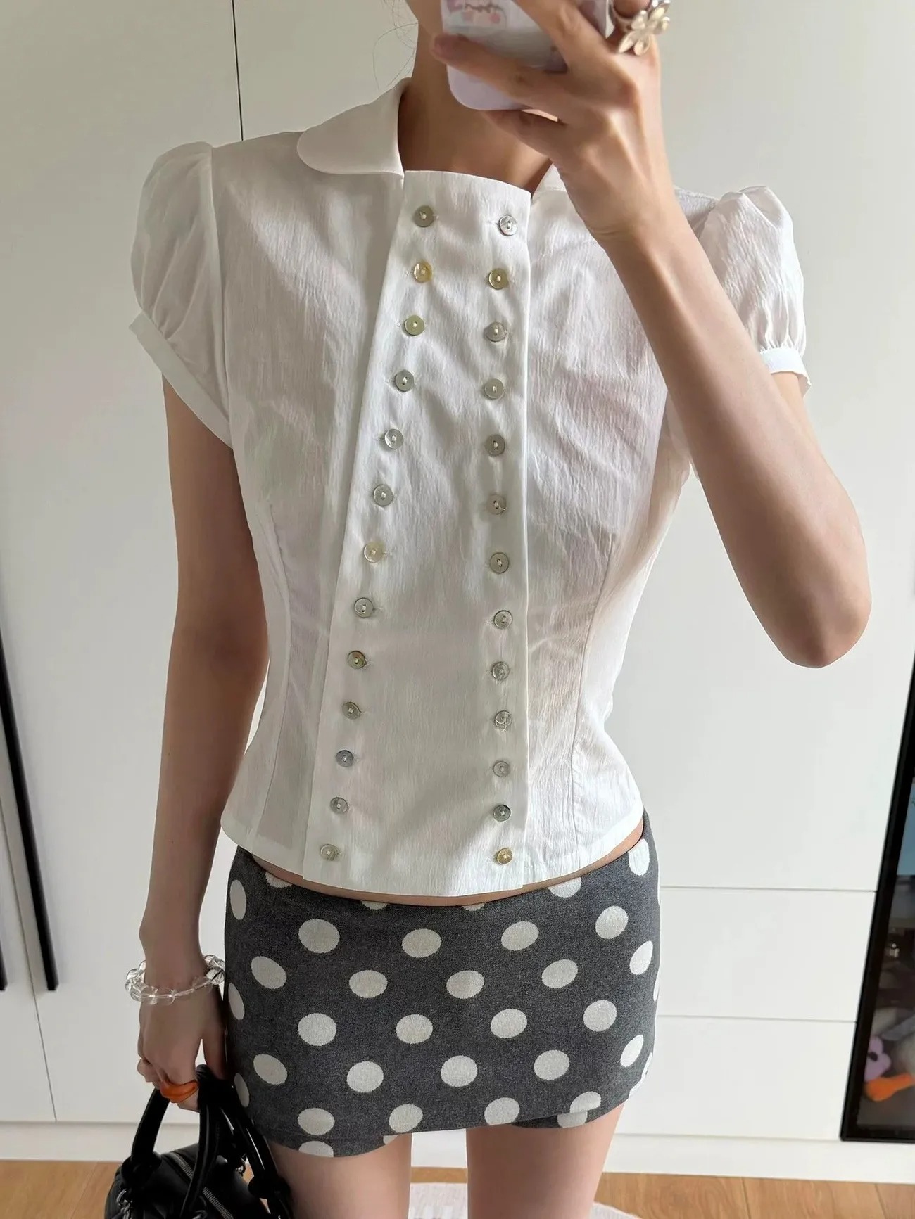 Y2K Aesthetic Peter Pan Collar - Vintage Fashion Korea review and price