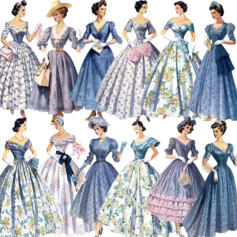 16Pcs/Pack Vintage Retro Fashi - Vintage Fashion Journal review and price