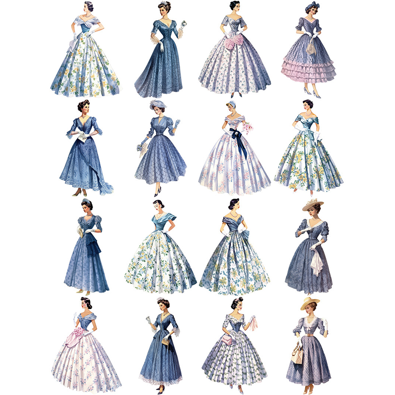 16Pcs/Pack Vintage Retro Fashi - Vintage Fashion Journal review and price