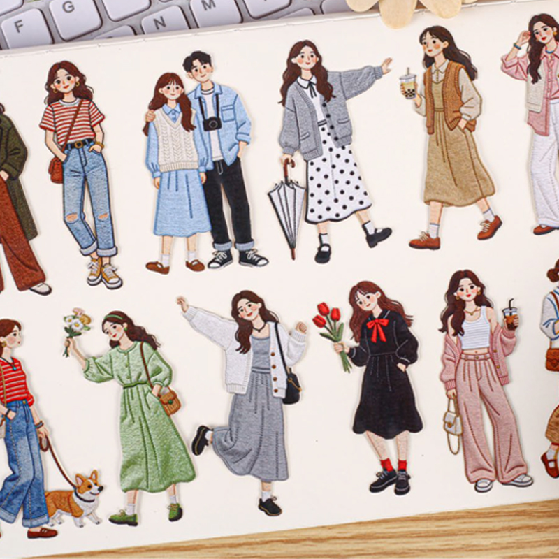 Vintage Fashion Girl Sticker P - Vintage Fashion Journal review and price