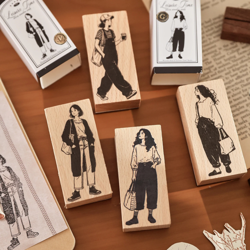 Creative Fashion Girl Wood Sta - Vintage Fashion Journal review and price