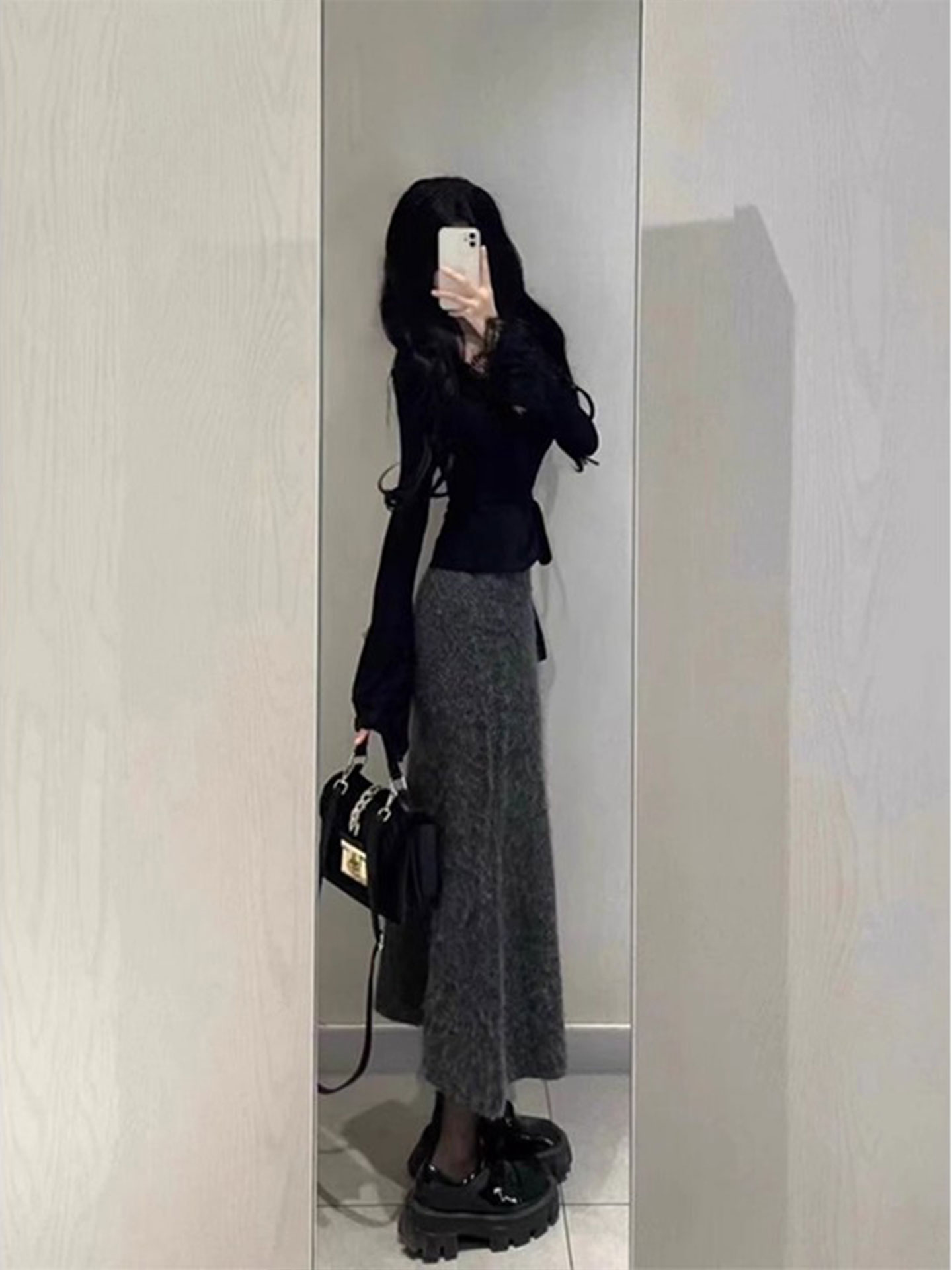 Large Size Vintage Knitted Gre - Vintage Fashion Pieces review and price