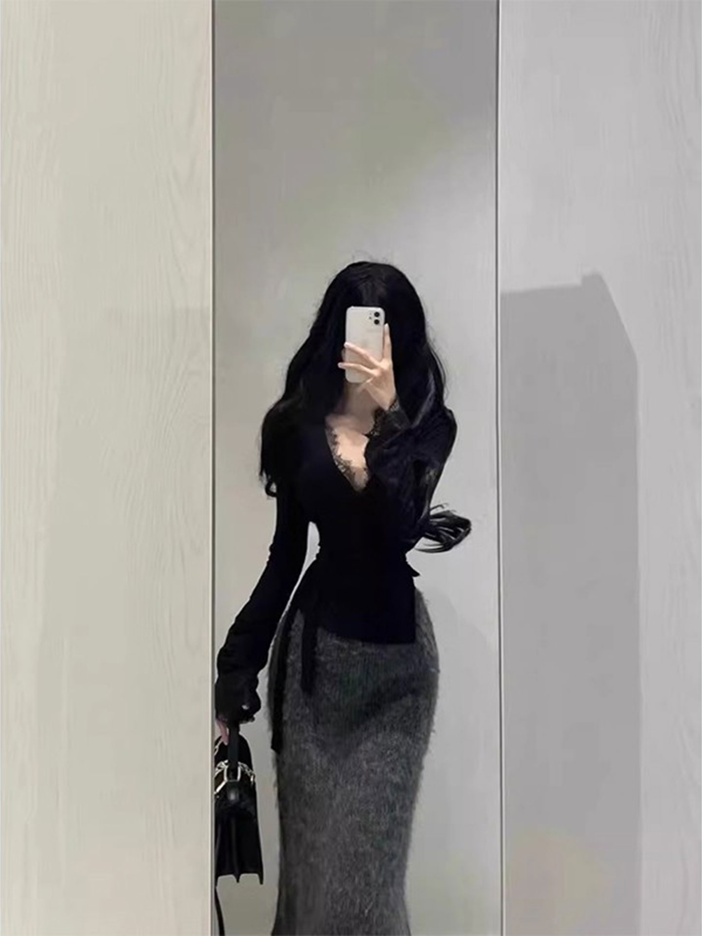 Large Size Vintage Knitted Gre - Vintage Fashion Pieces review and price