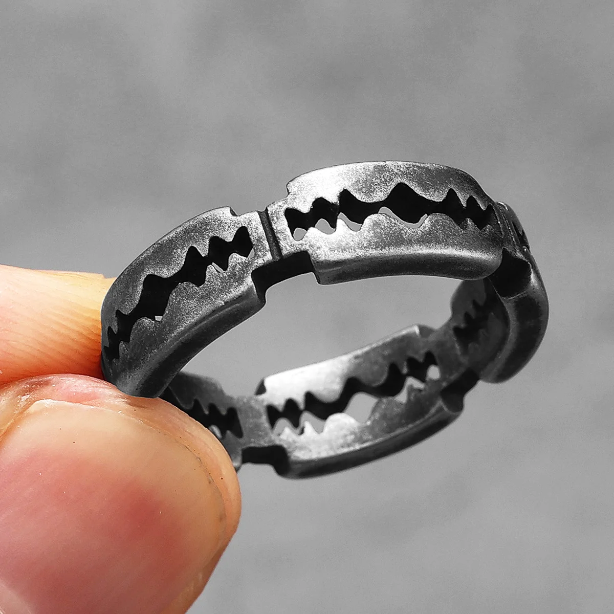 Retro Razor Blade Men Rings St - Vintage Fashion Newtown review and price