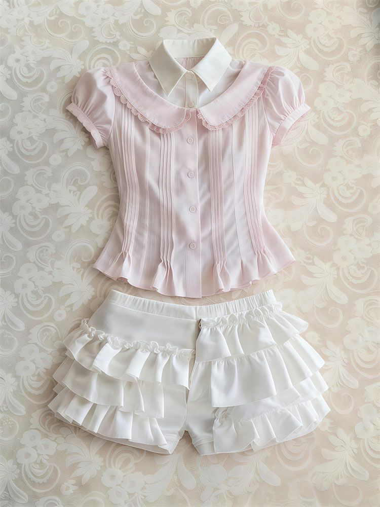Sweet 2-Piece Set Woman Clothe - Vintage Fashion Korea review and price