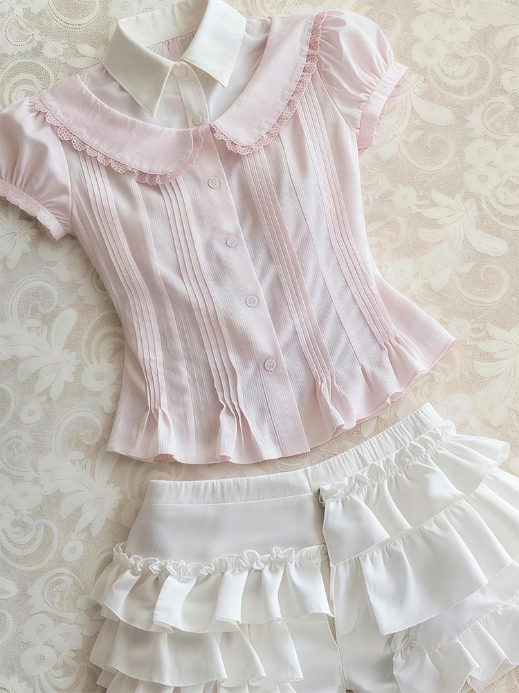 Sweet 2-Piece Set Woman Clothe - Vintage Fashion Korea review and price