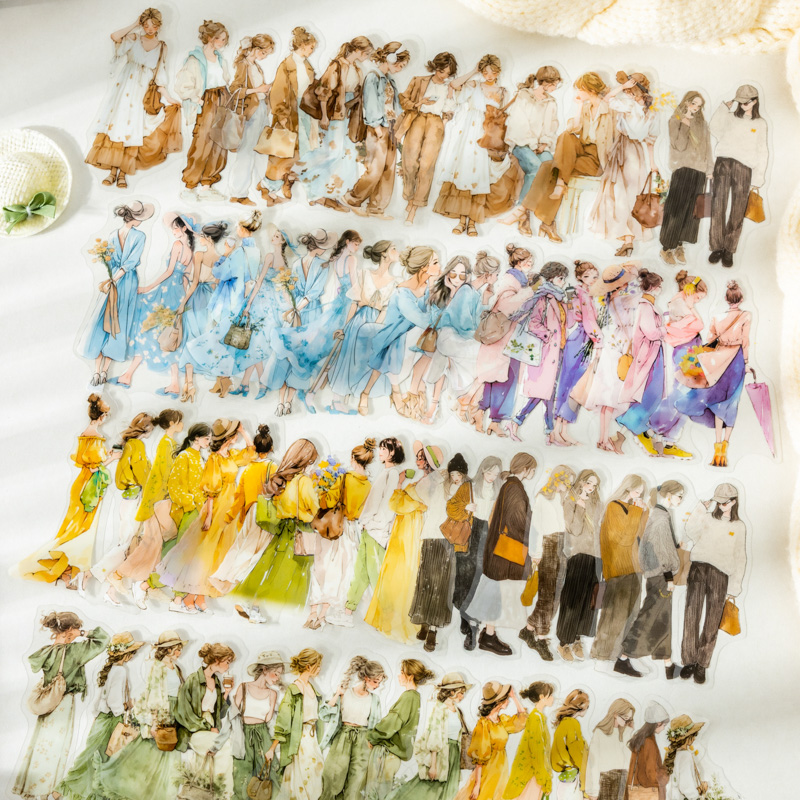 JIANQI 20 pcs/pack Vintage Cha - Vintage Fashion Journal review and price