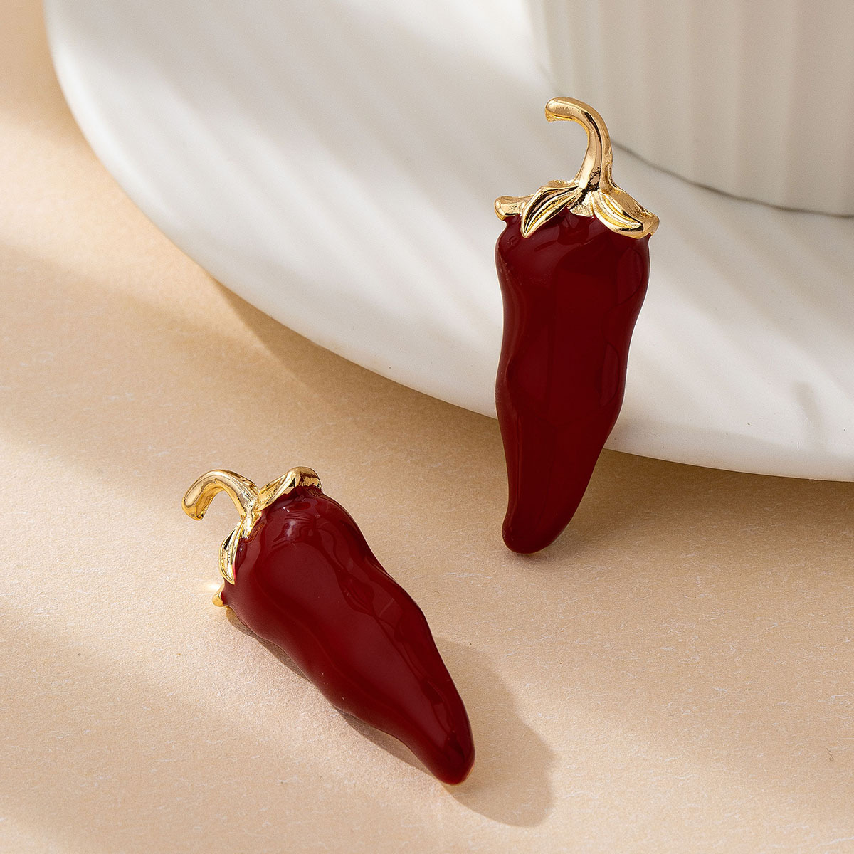 Quirky Chili Stud Earrings Wom - Quirky Vintage Fashion review and price