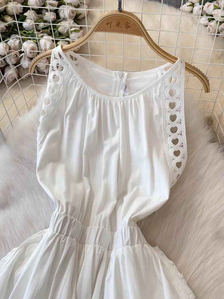 Elegant Hollow Out Women White - Vintage Fashion Korea review and price