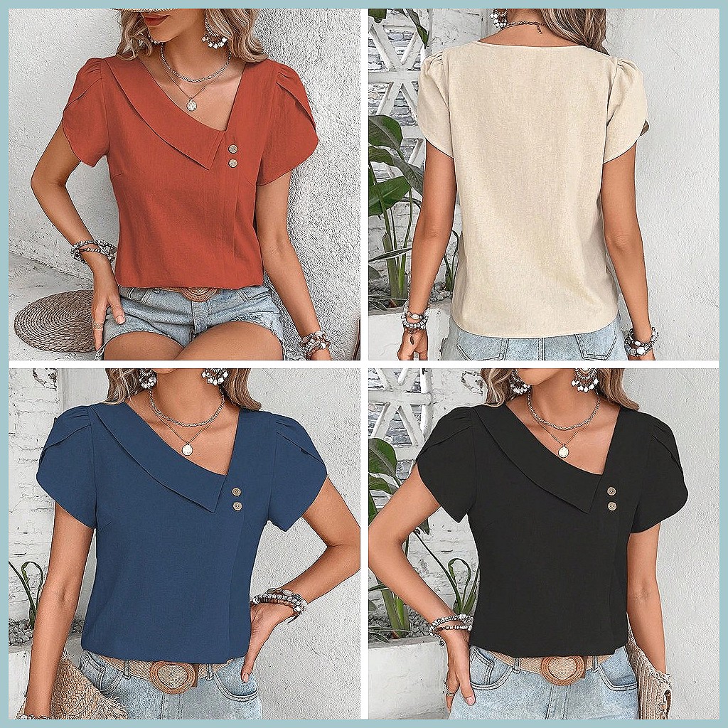 2024 Summer Vintage Solid Colo - Vintage Fashion For Women review and price
